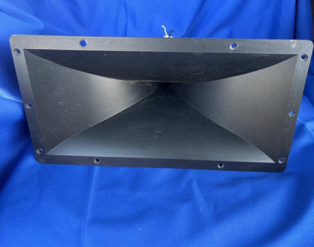 Vintage Rectangular Speaker Horn Driver 14x8 Inch Component Black