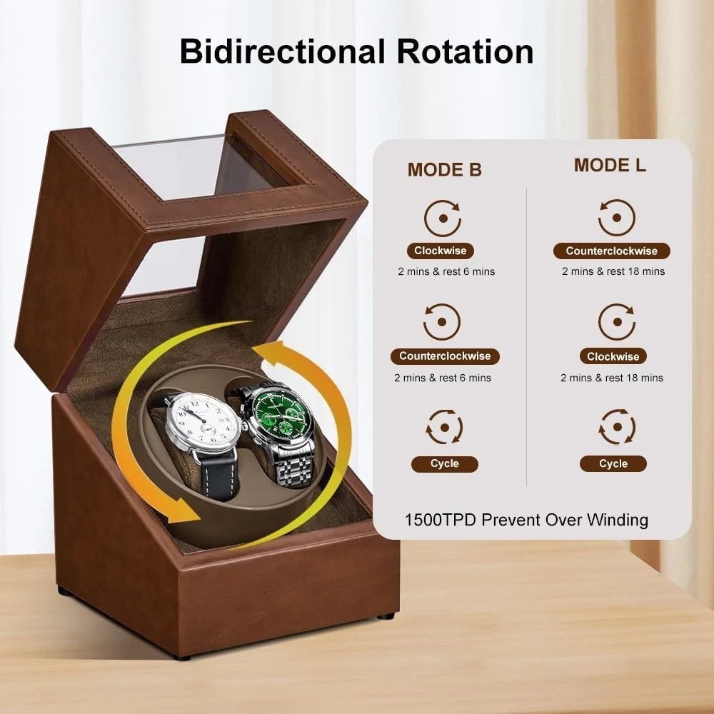 Automatic Watch Winder for 2 Watches