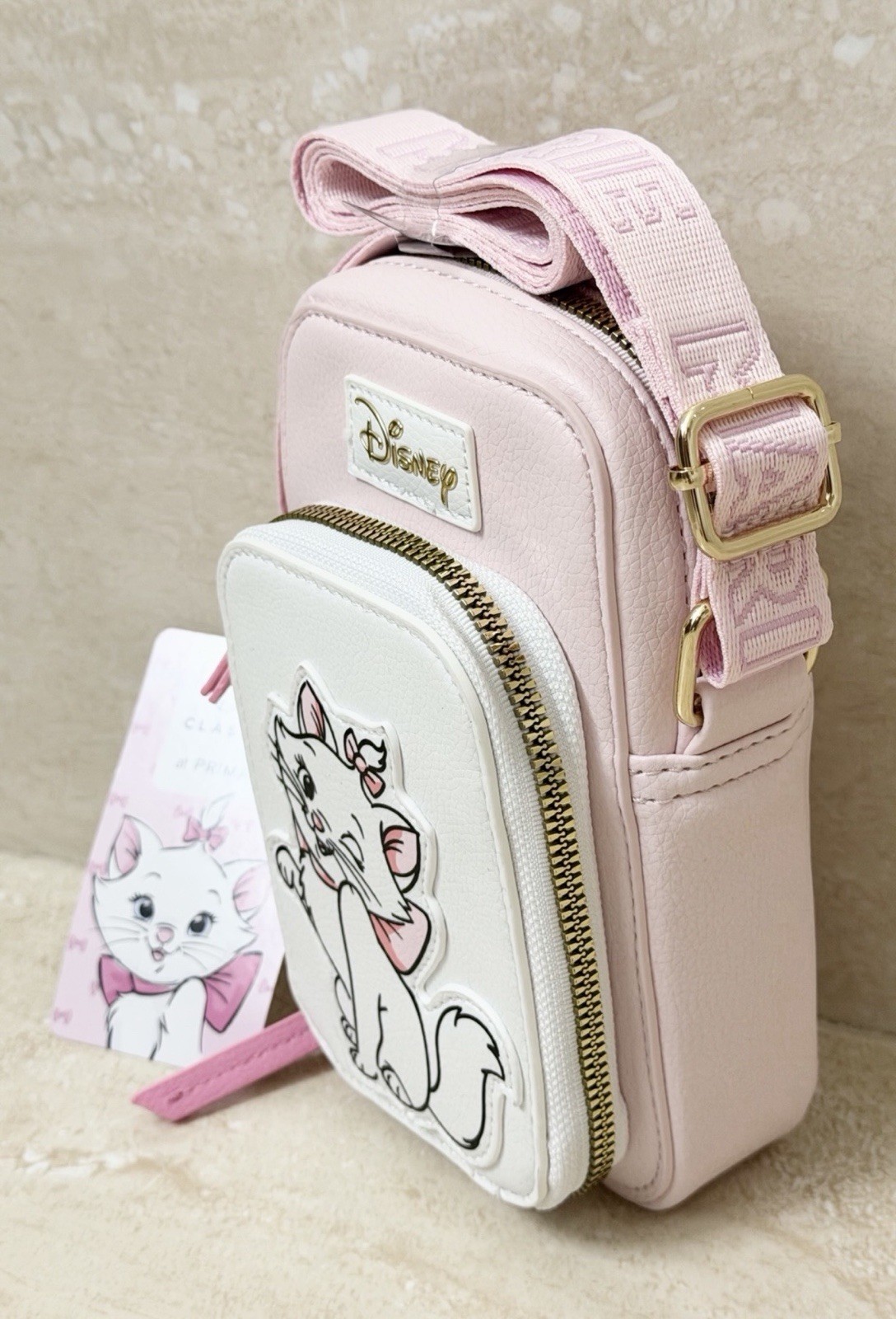 Disney Marie Aristocats Crossbody Bag Cellphone Holder & Coin Purse *Primark-NEW