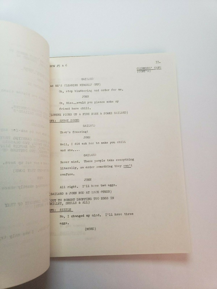 SHIELDS & YARNELL SHOW / Steve Binder 1978 First Draft TV Script, Robert Shields