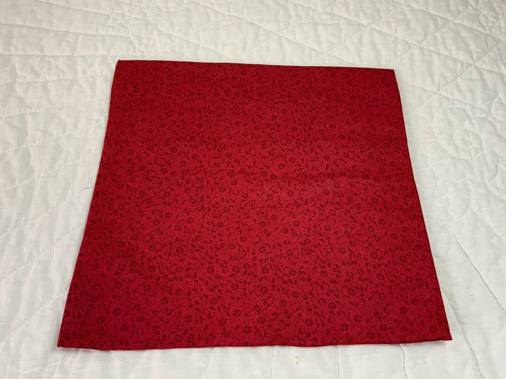 Vintage Antique Patchwork Quilt Table Topper, Four Patch, Early Calicos, Navy