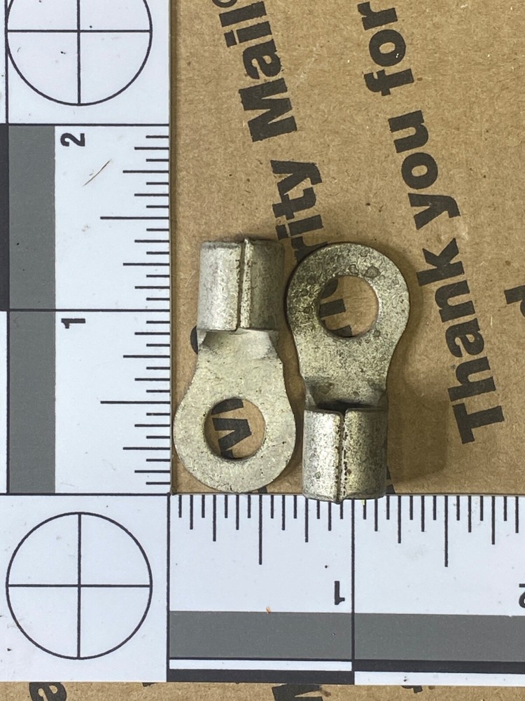 25 Ring Crimp Terminals (Size: 5/16"wire X 5/16" stud) HD Tinned Solid Copper