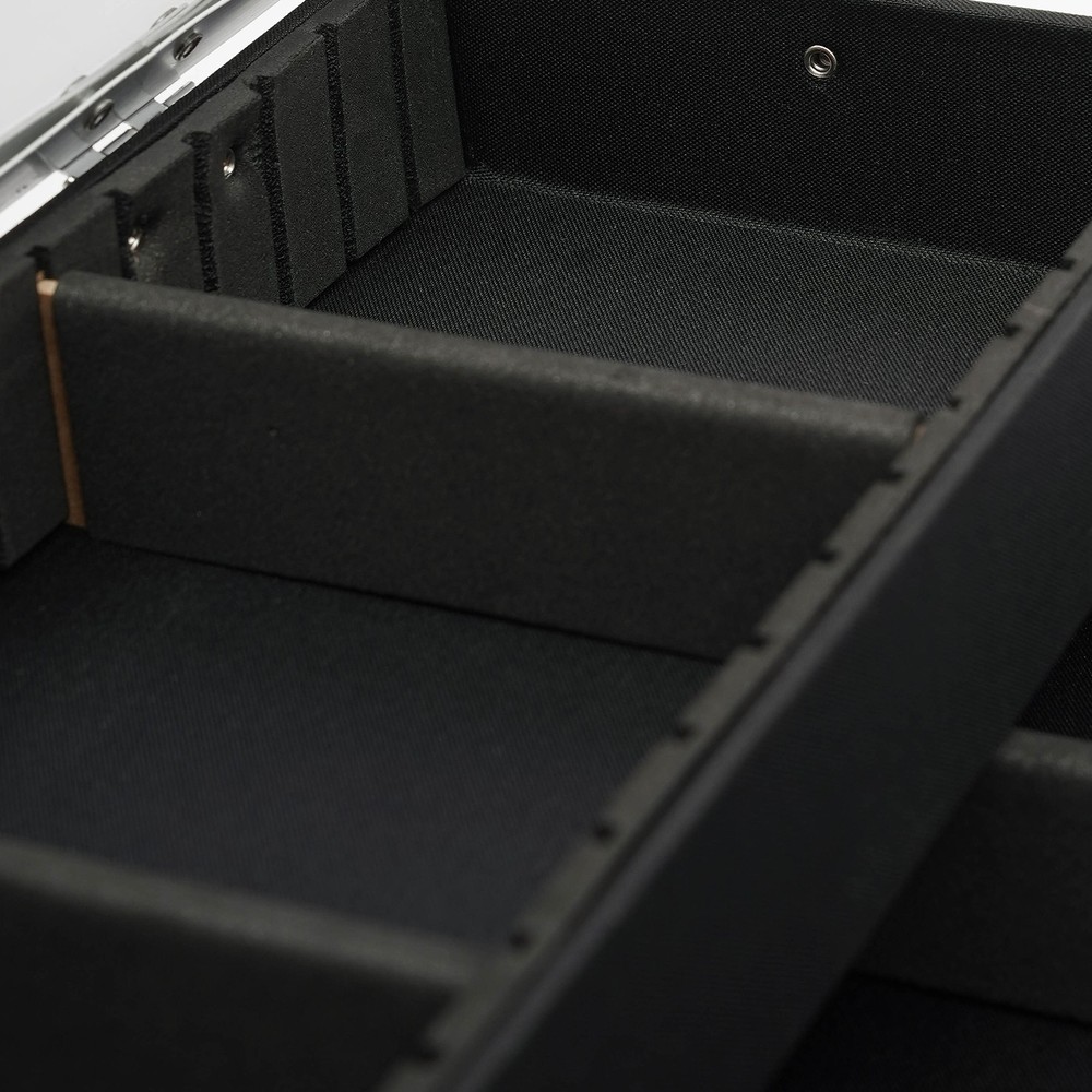 Makeup Case with 6 Trays Lockable Rolling Makeup Case Multi-Layer Makeup Case