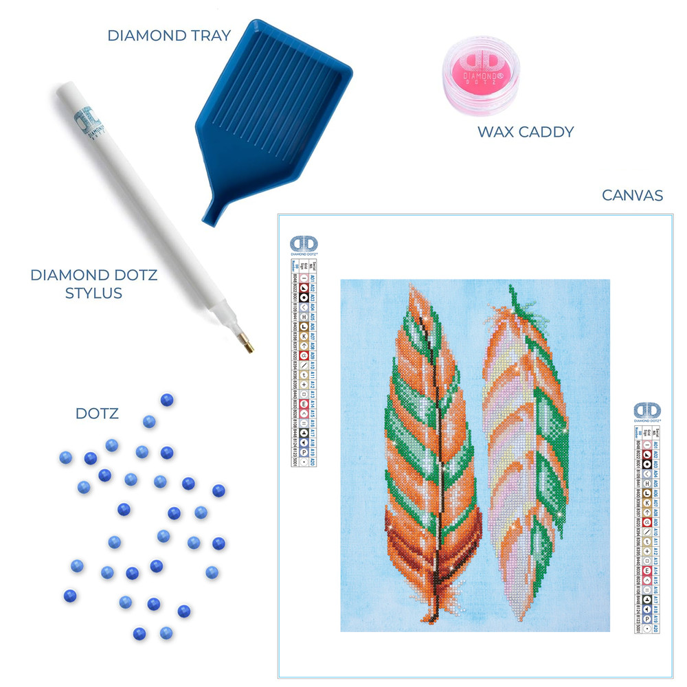 Diamond Dotz Feather Wispers Diamond Painting Kit