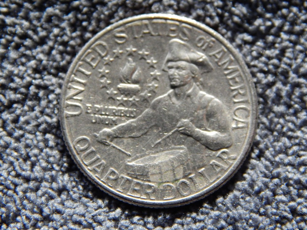 Bicentenial Quarter No Mint Mark Multiple Errors Reverse Side and Obverse side