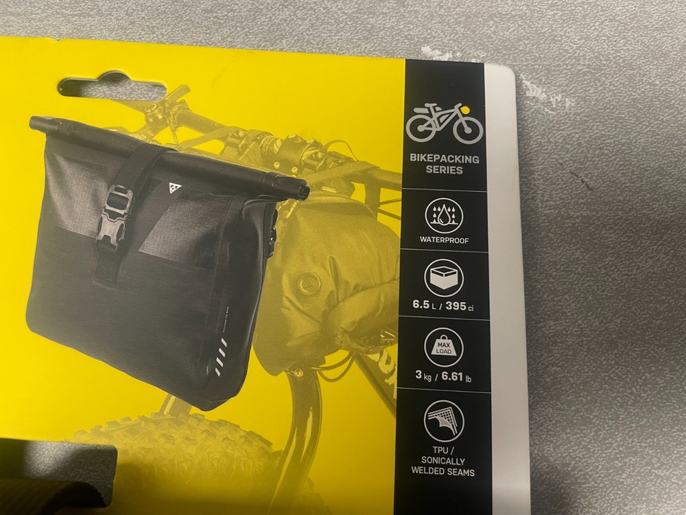 TOPEAK BARLOADER HANDLEBAR BAG - 6.5L BLACK Front bag Waterproof