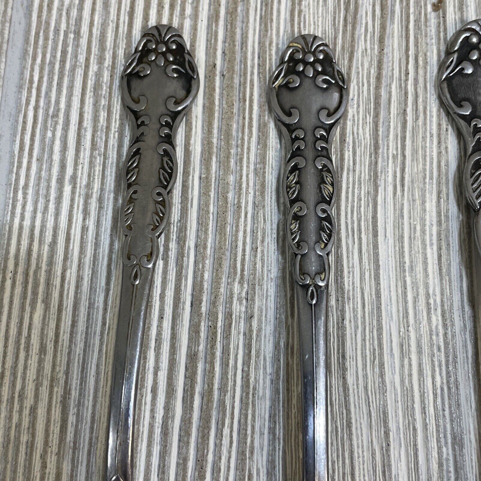 VTG National Stainless Steel Spoon Set Lot of 6 Silverware Made in Japan