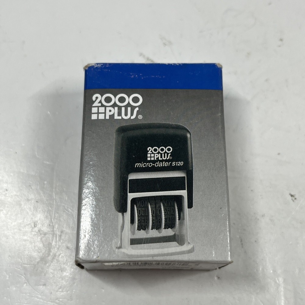 MaxMark Micro Dater 2000 Plus Self Inking Date Stamp - Black