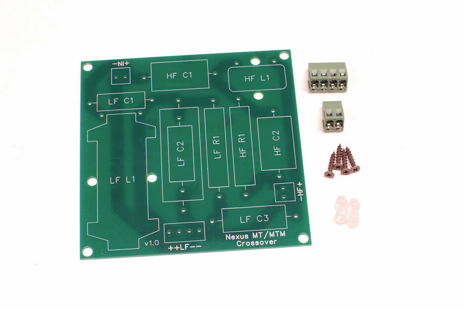 Crossover PCB for the Nexus MTM DIY speaker design