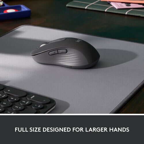 Logitech Signature M550 L Wireless Ambidextrous Optical Mouse, Graphite