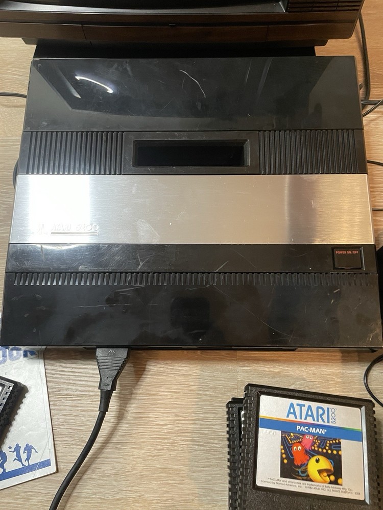 Atari 5200 4 Port Console, Rebuilt Working Controller, 8 Games. Fully Tested