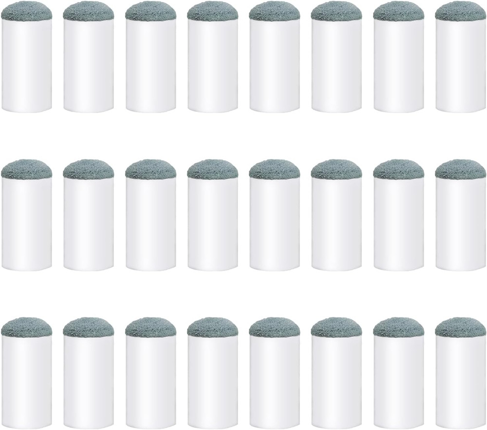 24 Pieces 13 Mm Pool Cue Tips Pool Stick Tips Slip on Cue Tips Replacement Pool