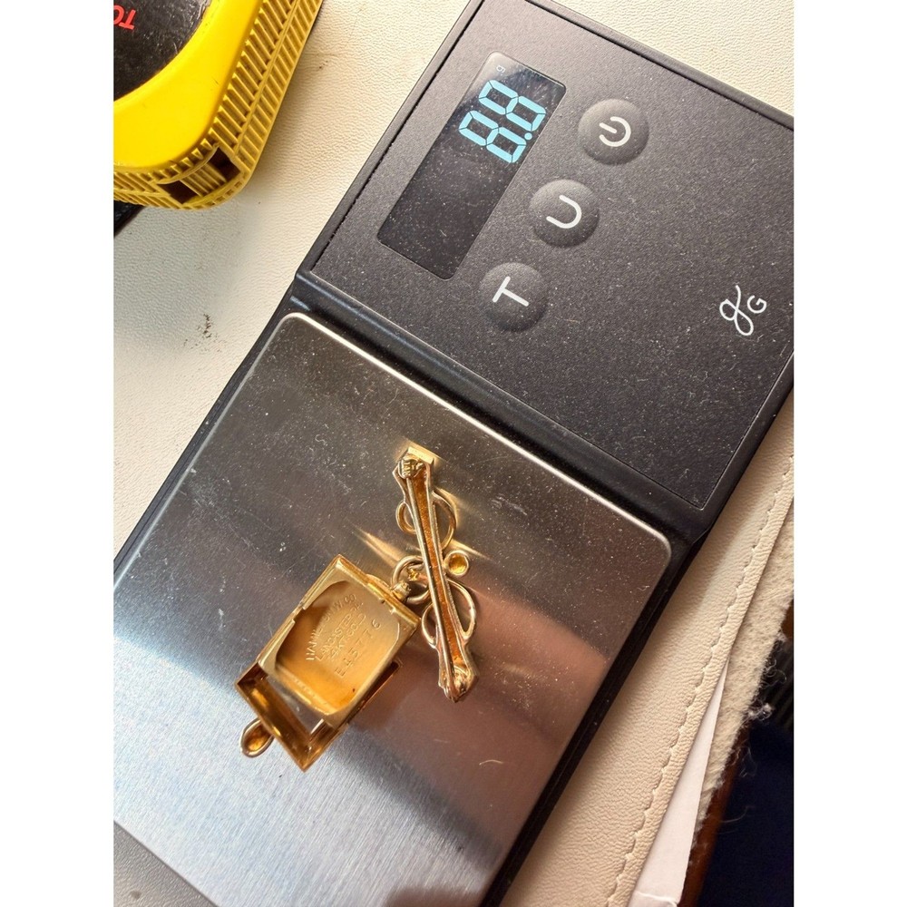 Rare Hamilton Lapel Pin 14k Solid Gold Watch - 1950