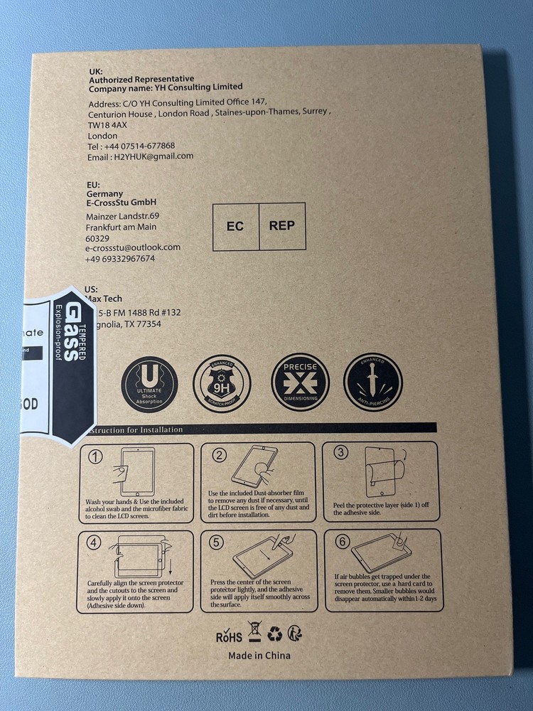 ProCase 2 pack Screen Protector iPad 10th New