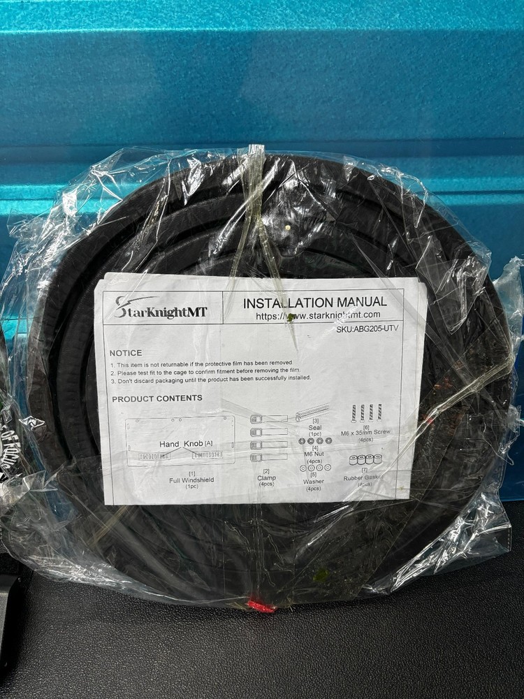 StarknightMT UFORCE 1000 Windshield, Vented Front Windshield for CFMOTO UFORCE