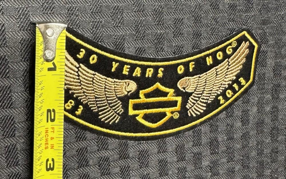 Harley Davidson 30 Years HOG 2013 Rocker Patch