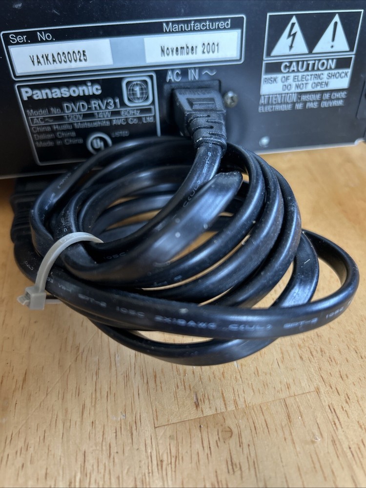 Panasonic DVD, CD, Video DVD RV31 Player. No Remote