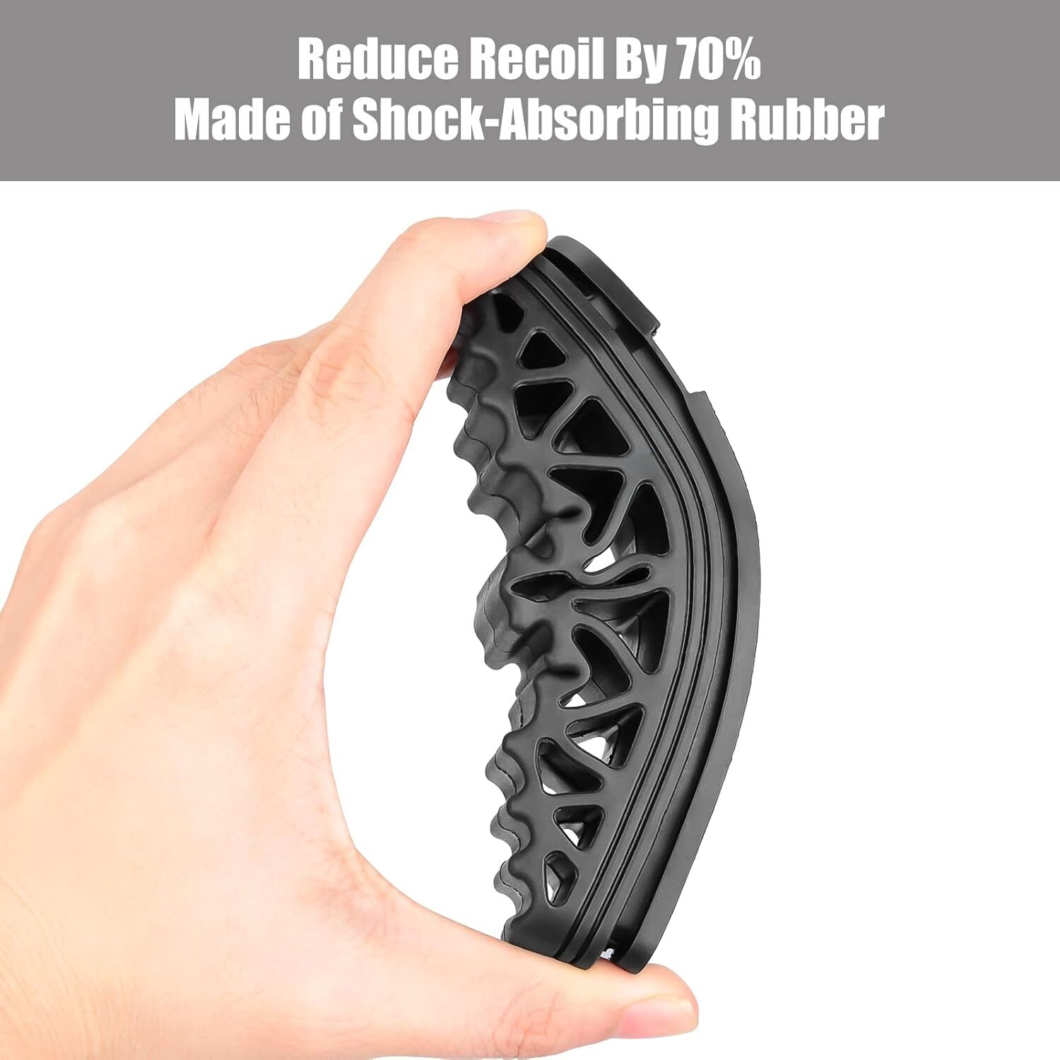 KSG/KS7 Recoil Pad, Rubber Recoil Reducing Pad, Non-Slip Butt Pad