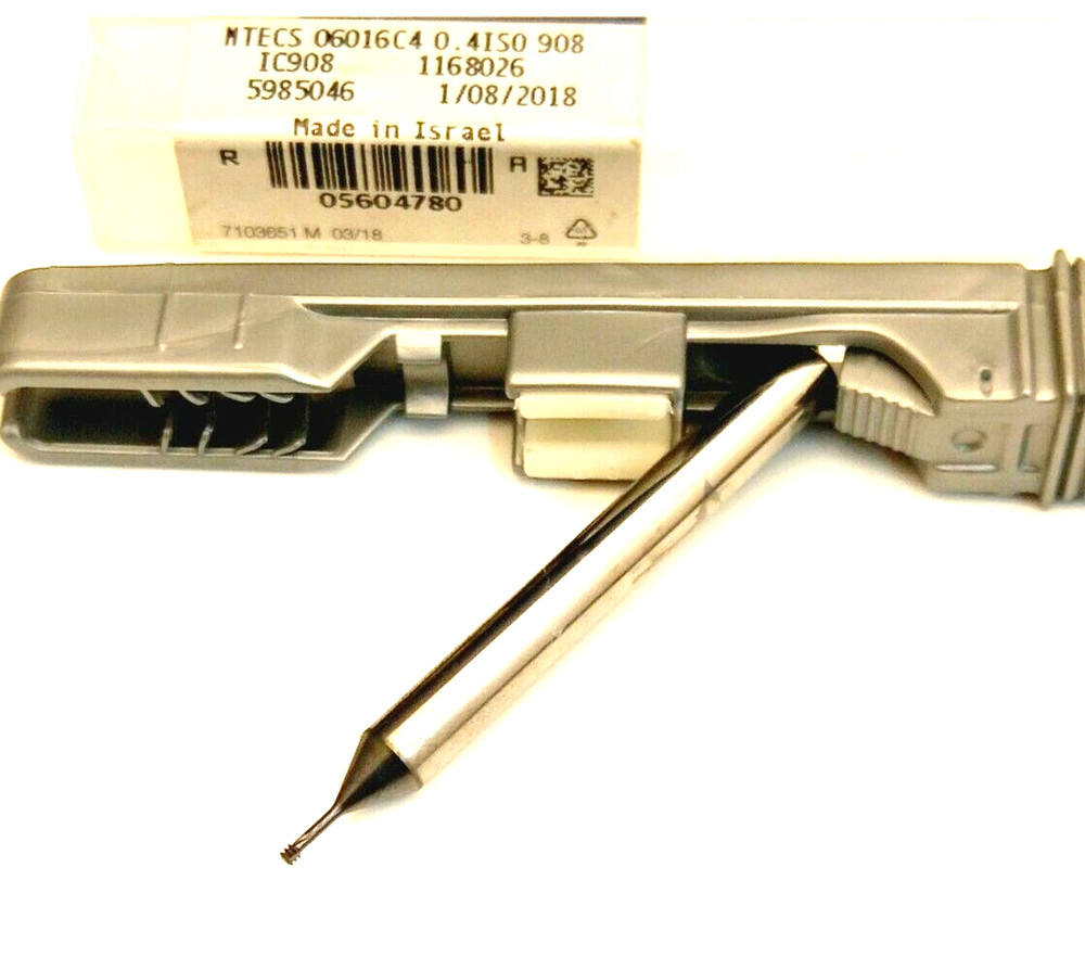 ISCAR MTECS 06016C4  0.4ISO  908 Solid Carbide Threading Endmills