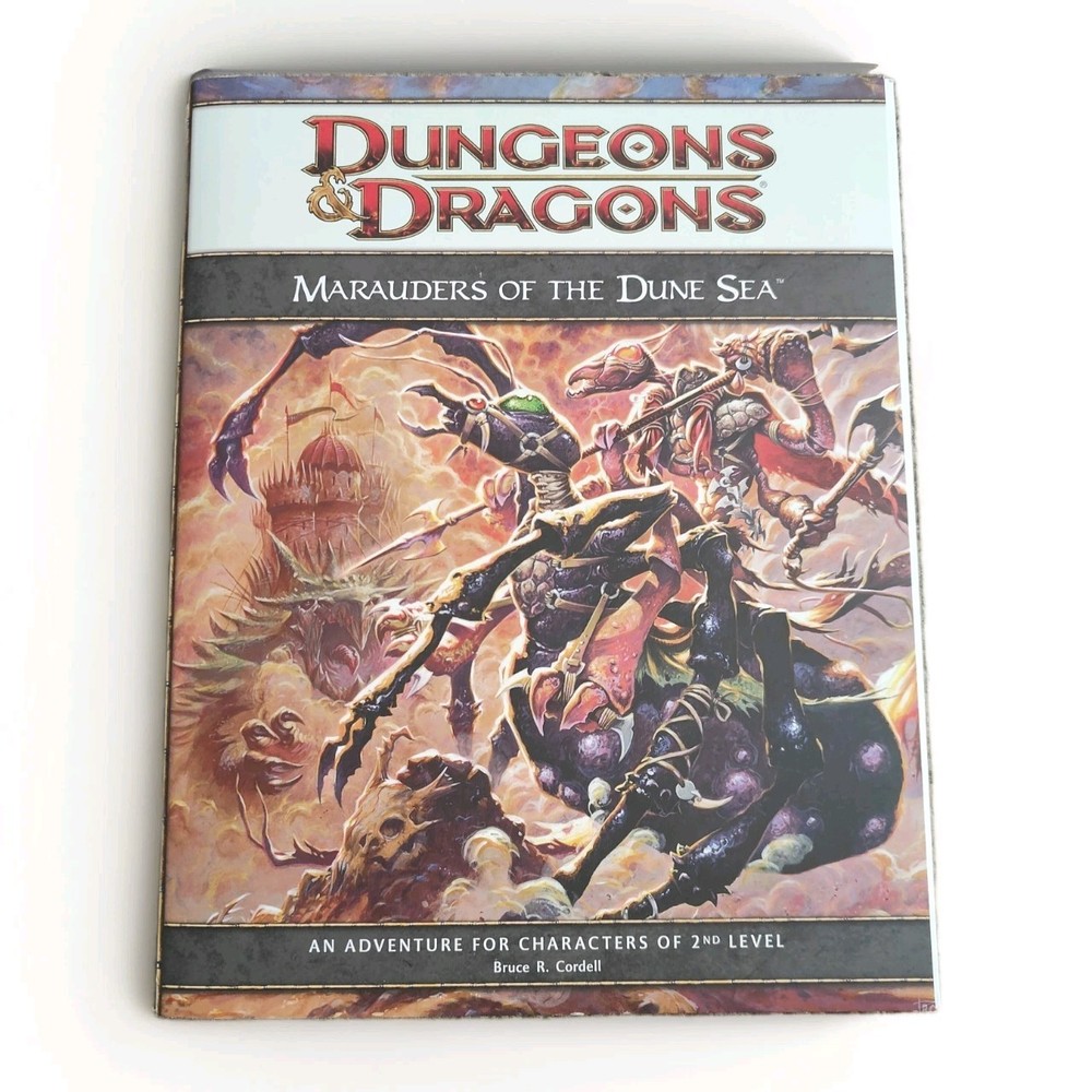 D&D Marauders Dune Sea Adventure 2nd Level 2010 First print NO MAP