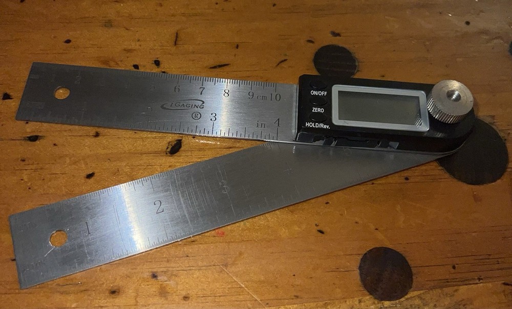 iGaging 7" Electronic Digital Protractor Goniometer Angle Finder Miter Gauge