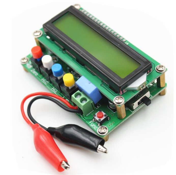 High Precise Digital LCD Capacitance meter inductance table tester + Test clip