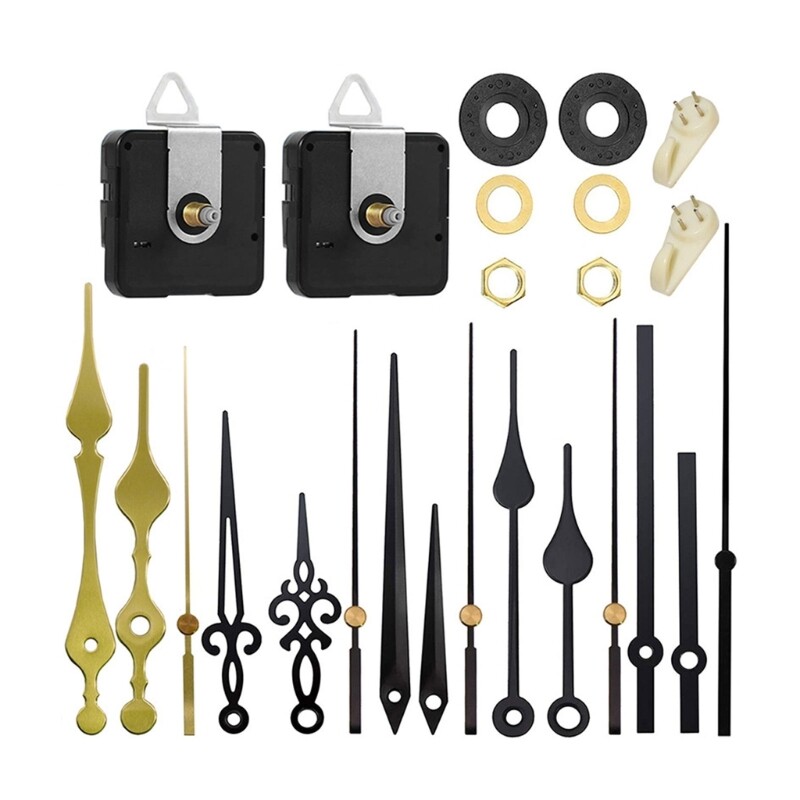 Pendulum Clock Movement Set for Home Decor Black/Gold Movement Replacement