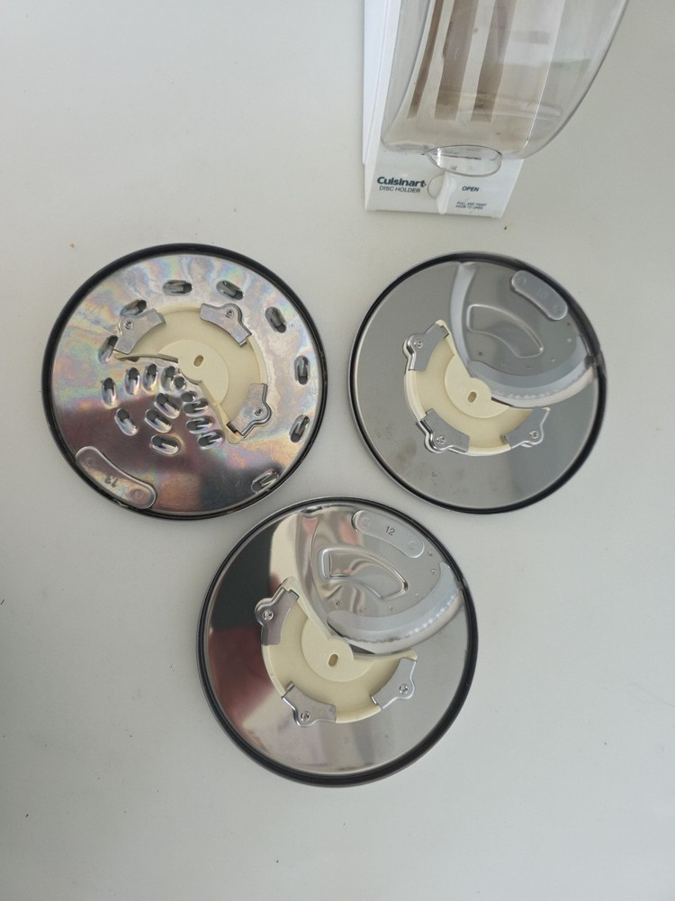 Cuisinart Prep Food Processor Disc Set Case Shred Slice DLC-8 DLC-10 Replacement