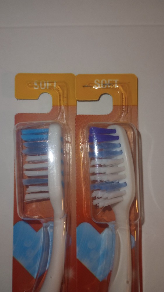 2 CVS Soft Dual Clean Soft Bristle Toothbrush