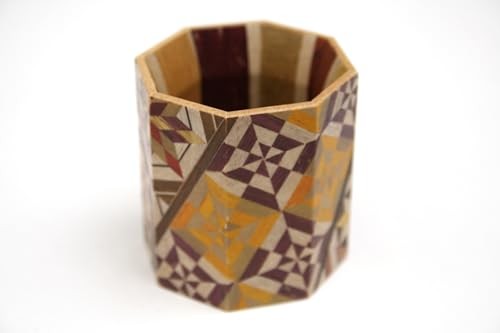 Marquetry Octagonal Toothpick Holder