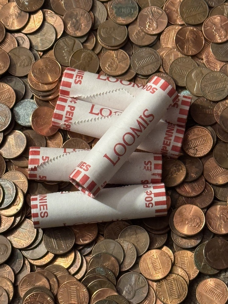 5 BANK SEALED Penny Rolls!! Unsearched Possible Wheat, Copper, Errors🎊