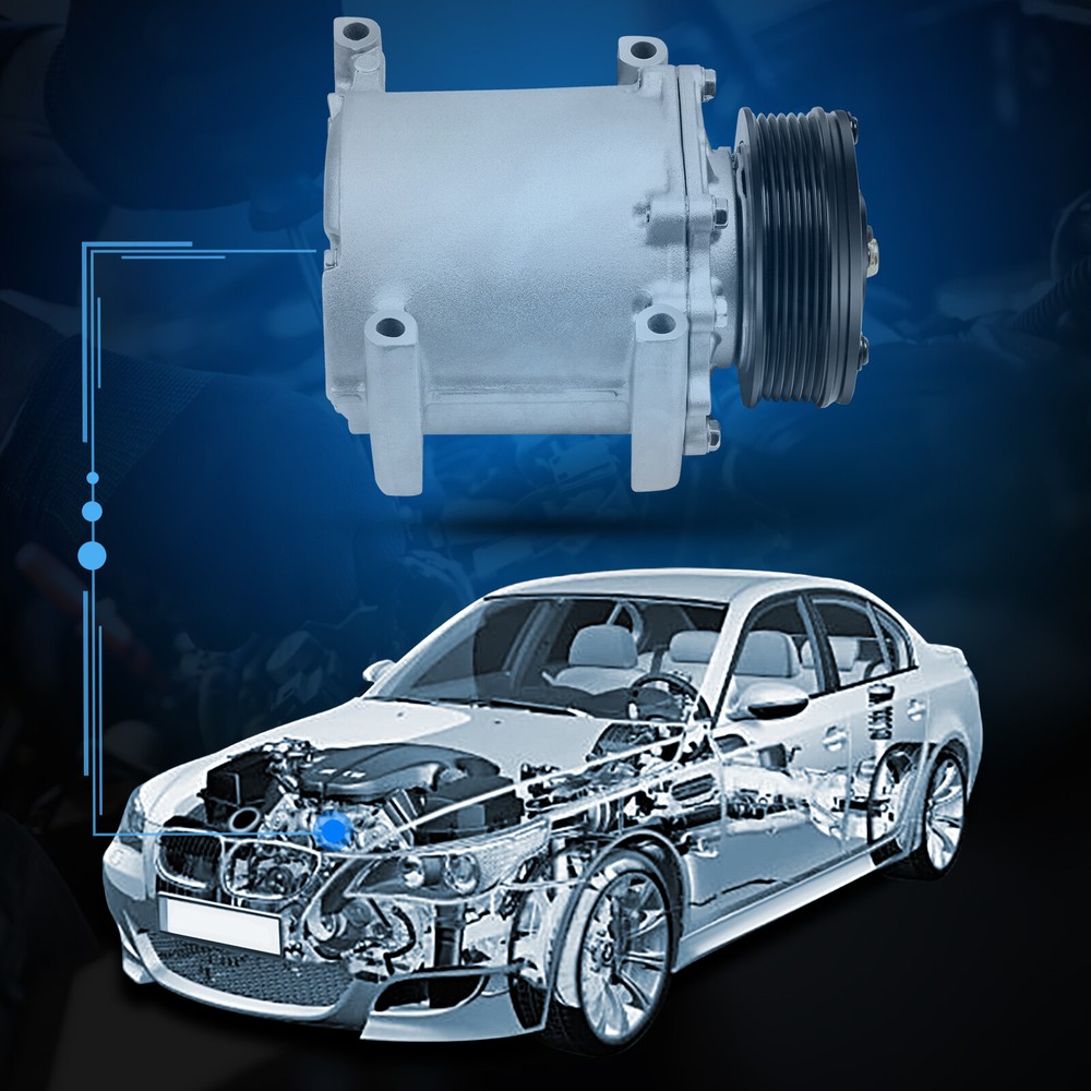 A/C AC Compressor Fits 2004-2012 Mitsubishi Galant 2006 2007-2011 Eclipse 2.4L
