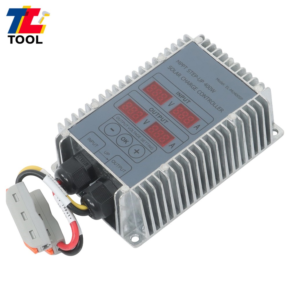 MPPT Solar Charge Controller 400W 24-85V Boost Waterproof LED Adjustable