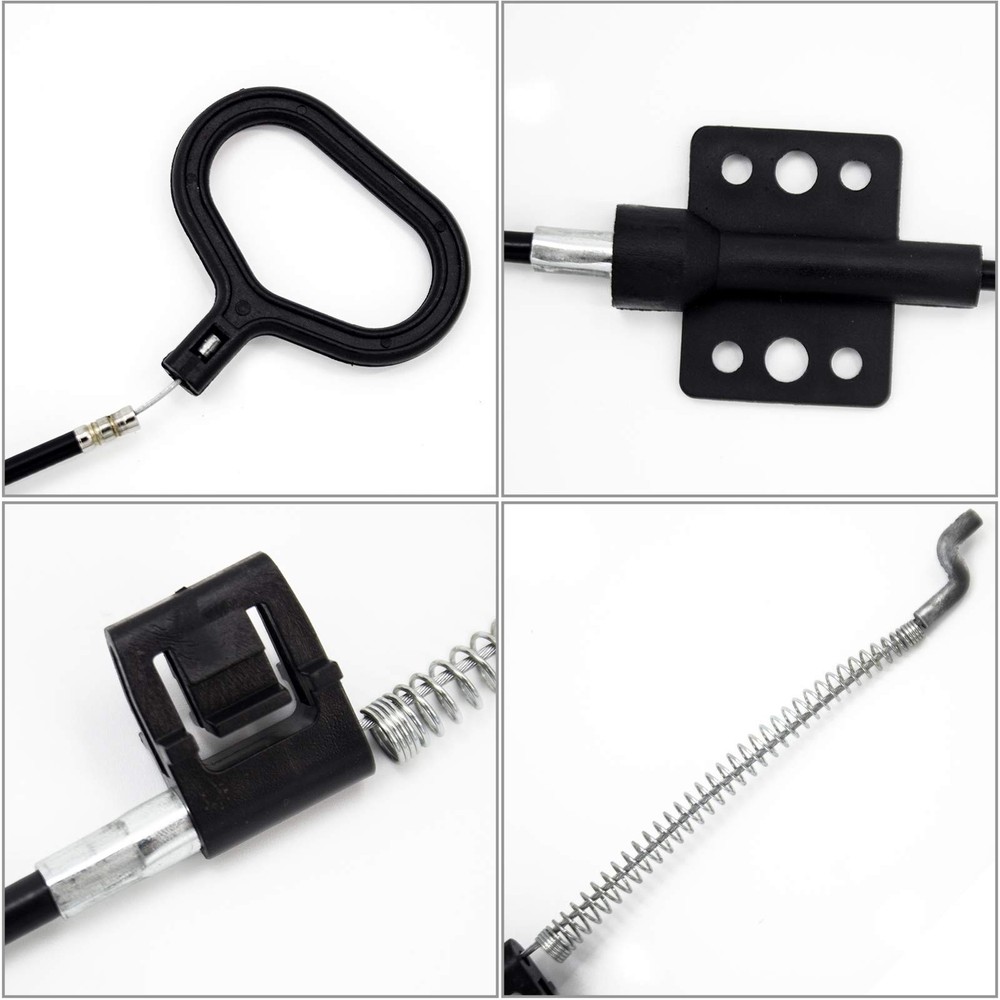 Sofa Recliner Cables 2 Pack D Ring S Tip Hook Exposed Cable Black Replacement