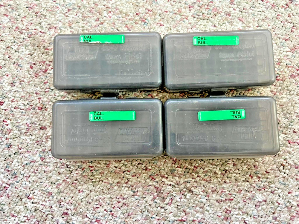 MTM plastic ammo boxes 50 rd 9mm 4pcs