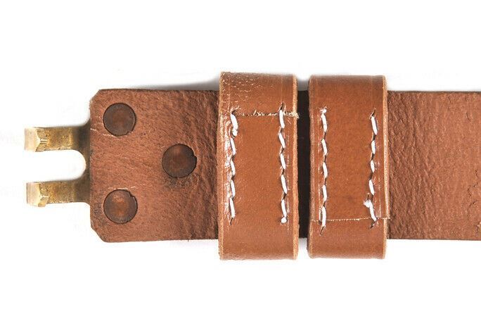 M1907 MILITARY LEATHER RIFLE SLING WW1 MARKED BRASS HARDWARE GARAND SPRINGFIELD