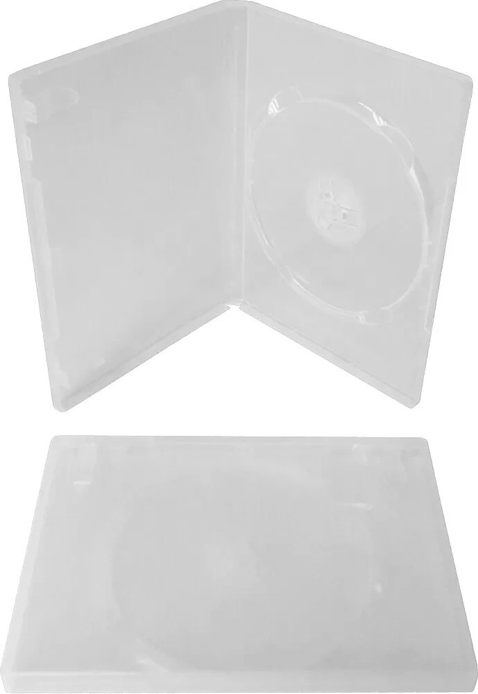 (25x) Frosted Standard Empty Disc Replacement Boxes Cases For CD / DVD / Blu-Ray