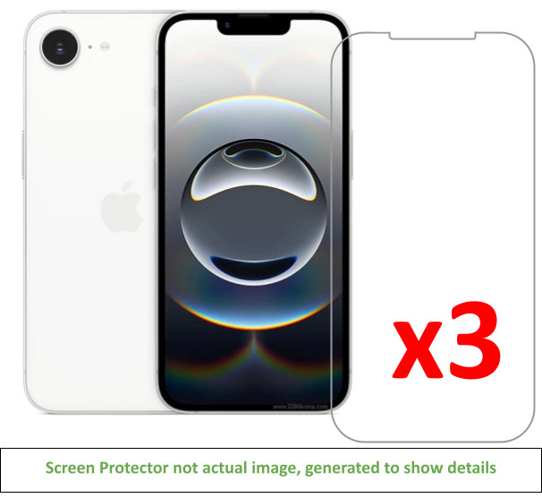 3x iPhone 13/iPhone 13 Pro Screen Protector w/ cloth