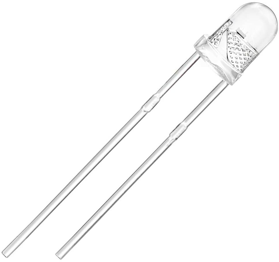 Super Bright White LED 3mm 3V Water Clear Transparent - 10x 25x 50x 100x Pc Pkgs