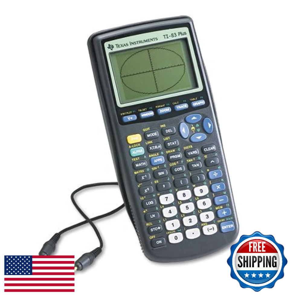 Texas Instruments TI-83 Plus Programmable Graphing Calculator (Packaging and Col