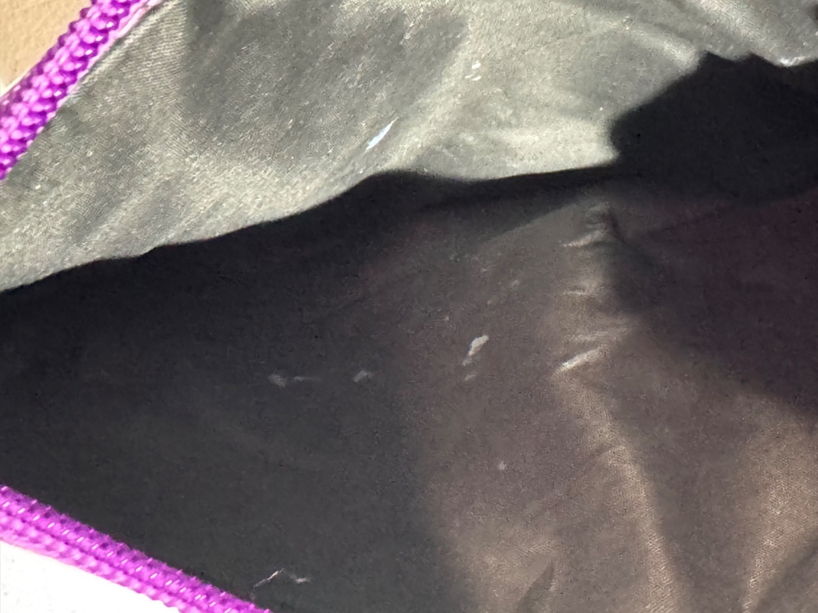 DISNEY'S THE LITTLE MERMAID VILLAINS URSULA COSMETIC MAKE UP BAG PURPLE GLITTER