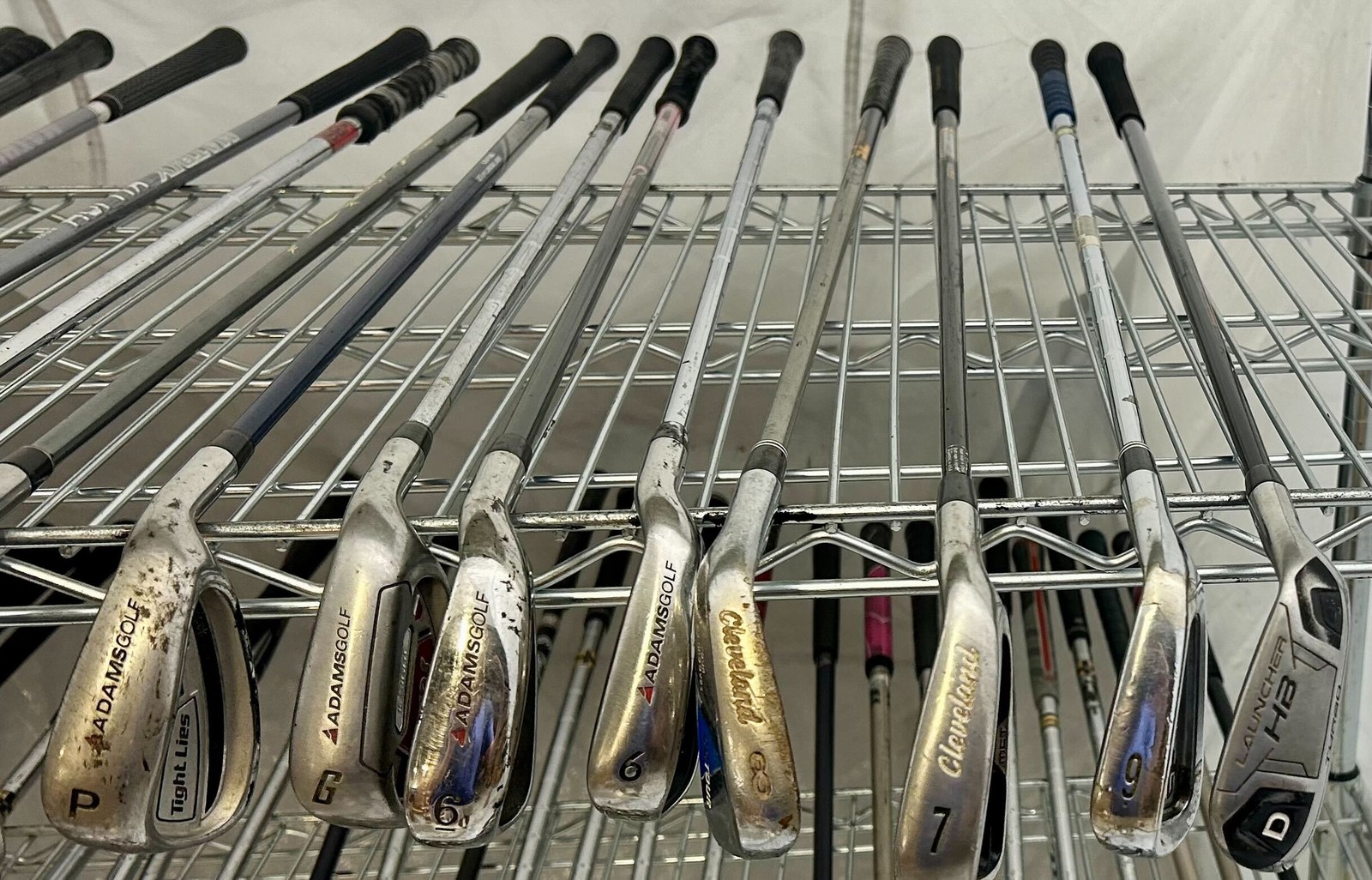 Wholesale Lot of 50 Golf Clubs - Adams and Cleveland Single Irons and Wedges