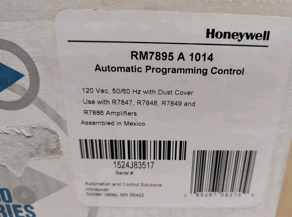 NEW Honeywell RM7895 A 1014 Automatic Programming Control 120VAC BURNER CONTROL