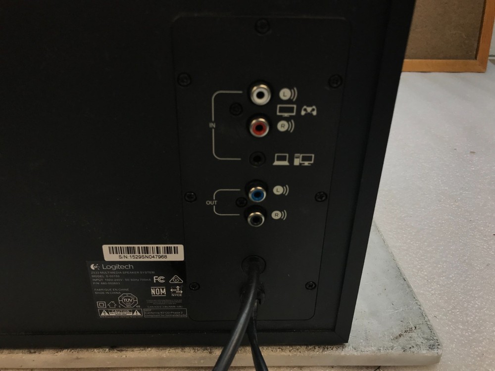 Logitech Z533 2.1 Computer Subwoofer and Control Pod - Missing Satellite Spkrs