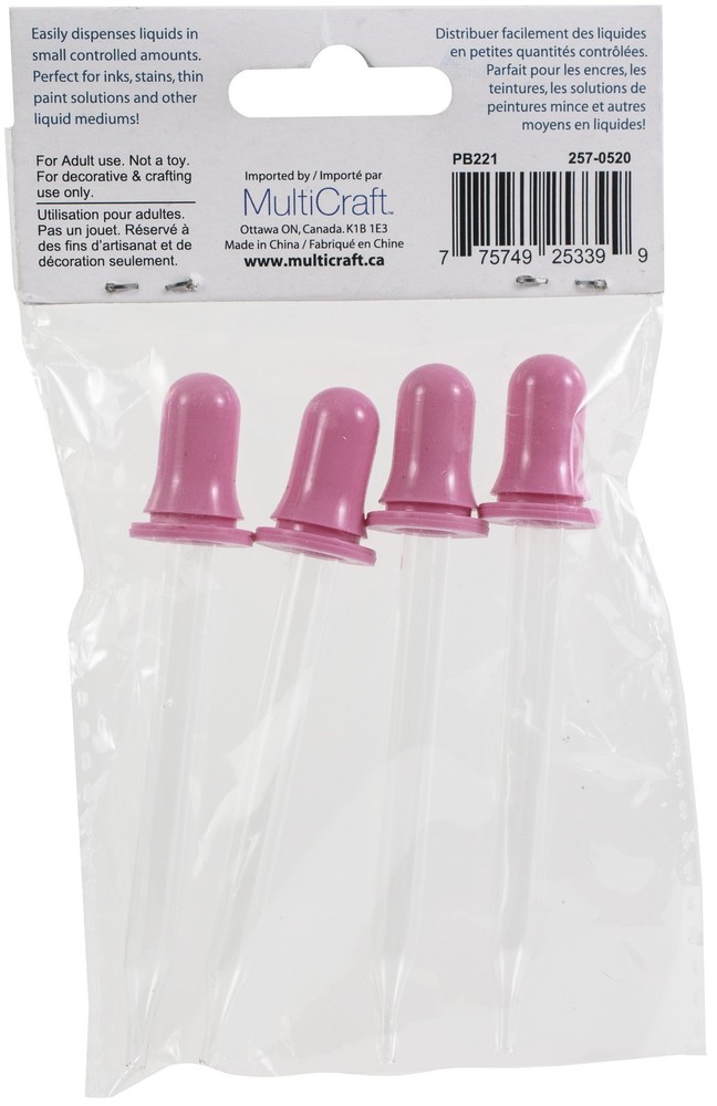 Glass Squeeze Droppers 4/Pkg