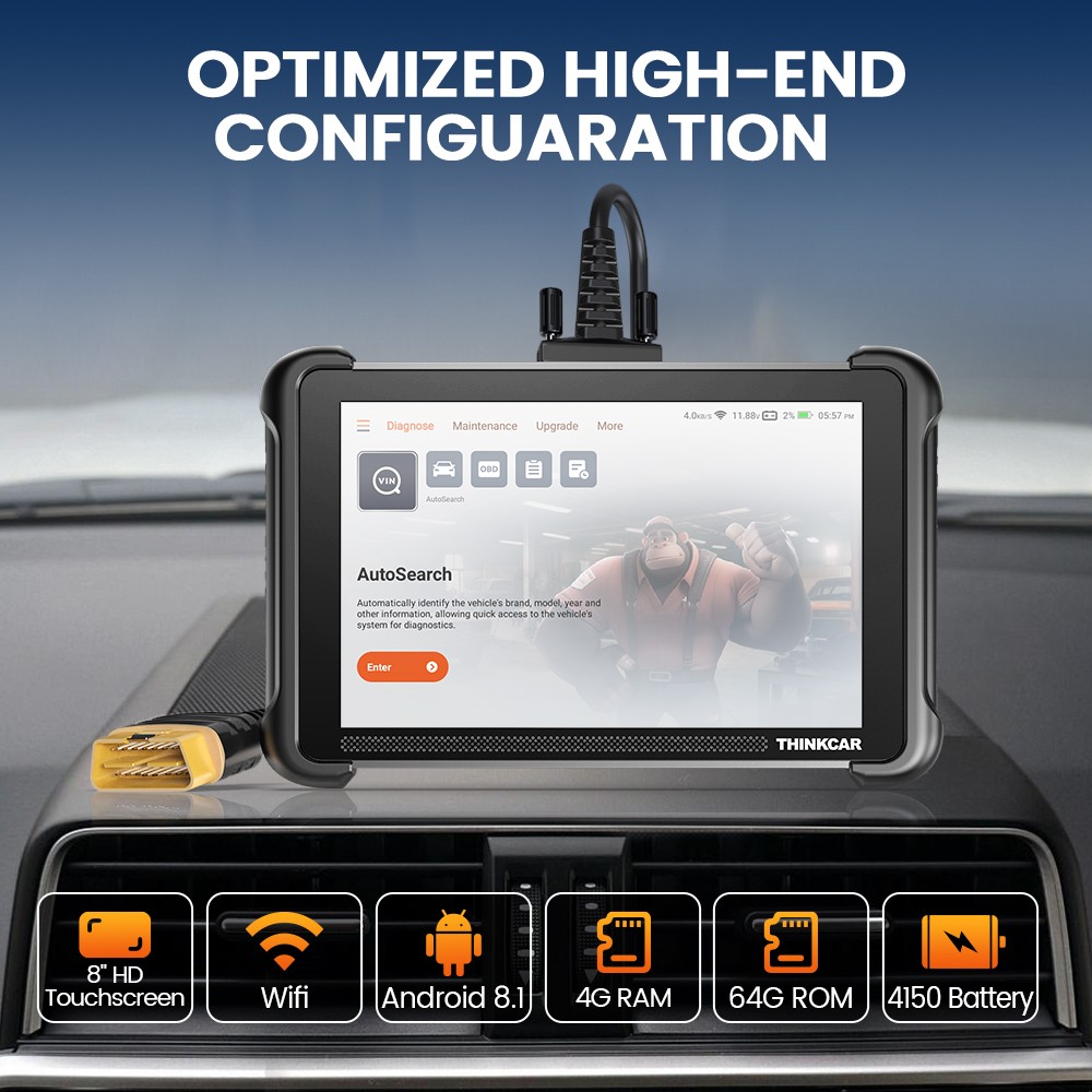 Thinkcar 689 AutoAuth CANFD & DOIP Active Test Auto Diagnostic Scanner Tool