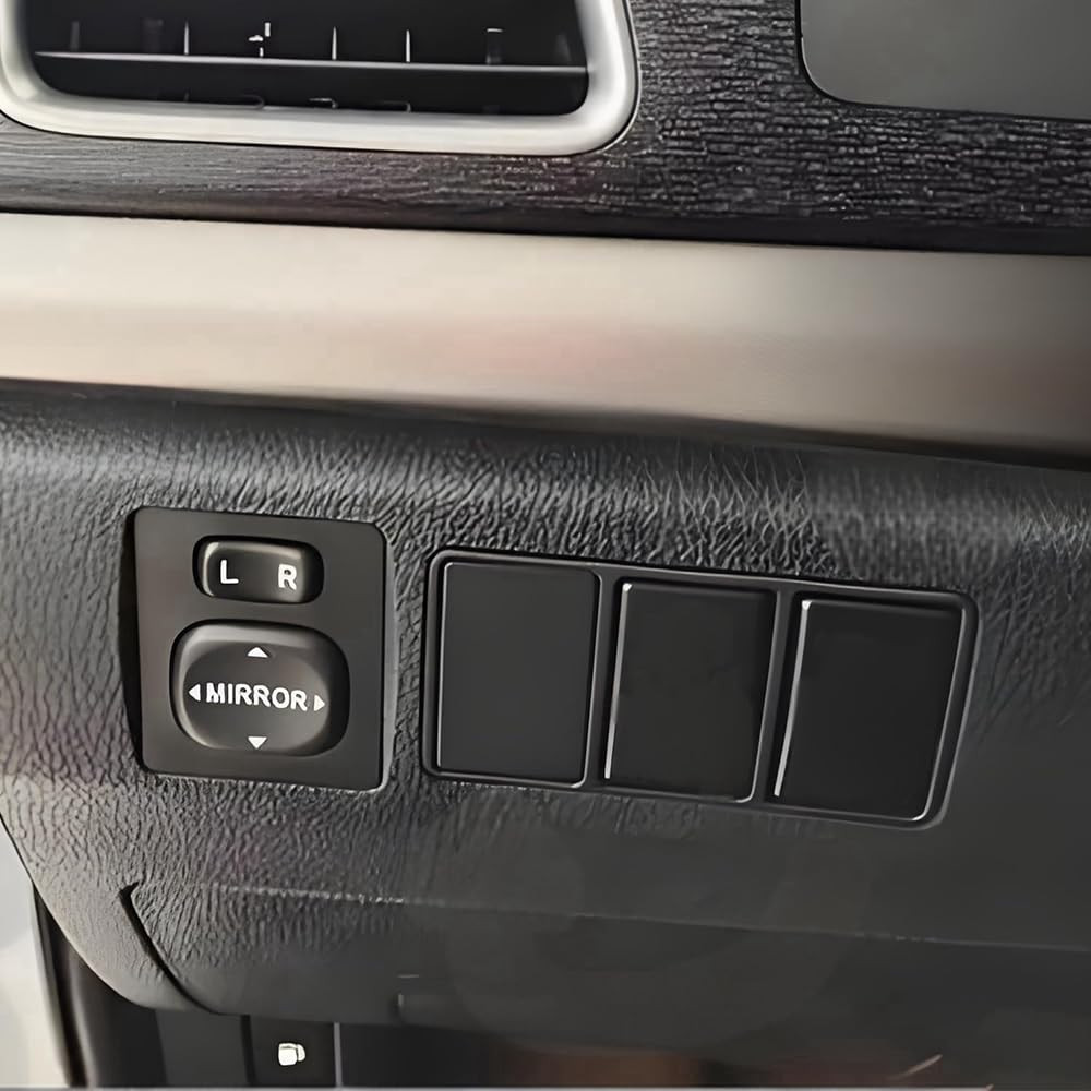 8 Pcs Rocker Switch Panel Cover ABS Rectangular Rocker Switch Blank Snap-In Hole