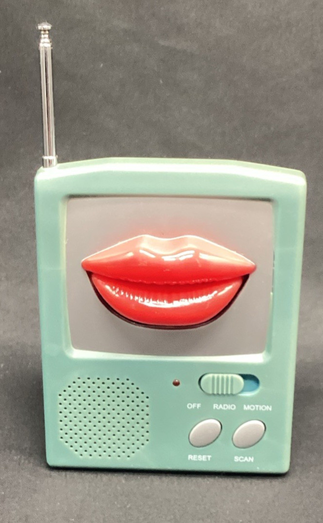 Vtg Talking FM Radio w/ Moving Mouth Lips RHD-2142, Works - ships free