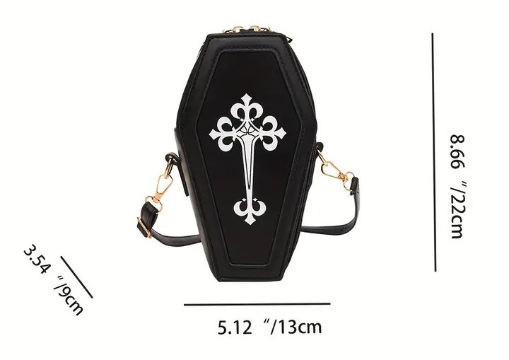 Coffin Shaped Crossbody Bag