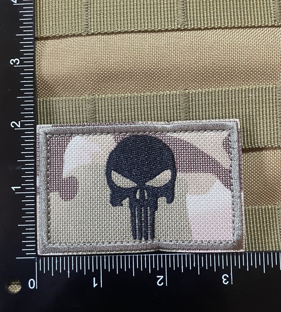 Punisher Skull infrared IR Multicam Patch tactical laser Hook Loop 3x2